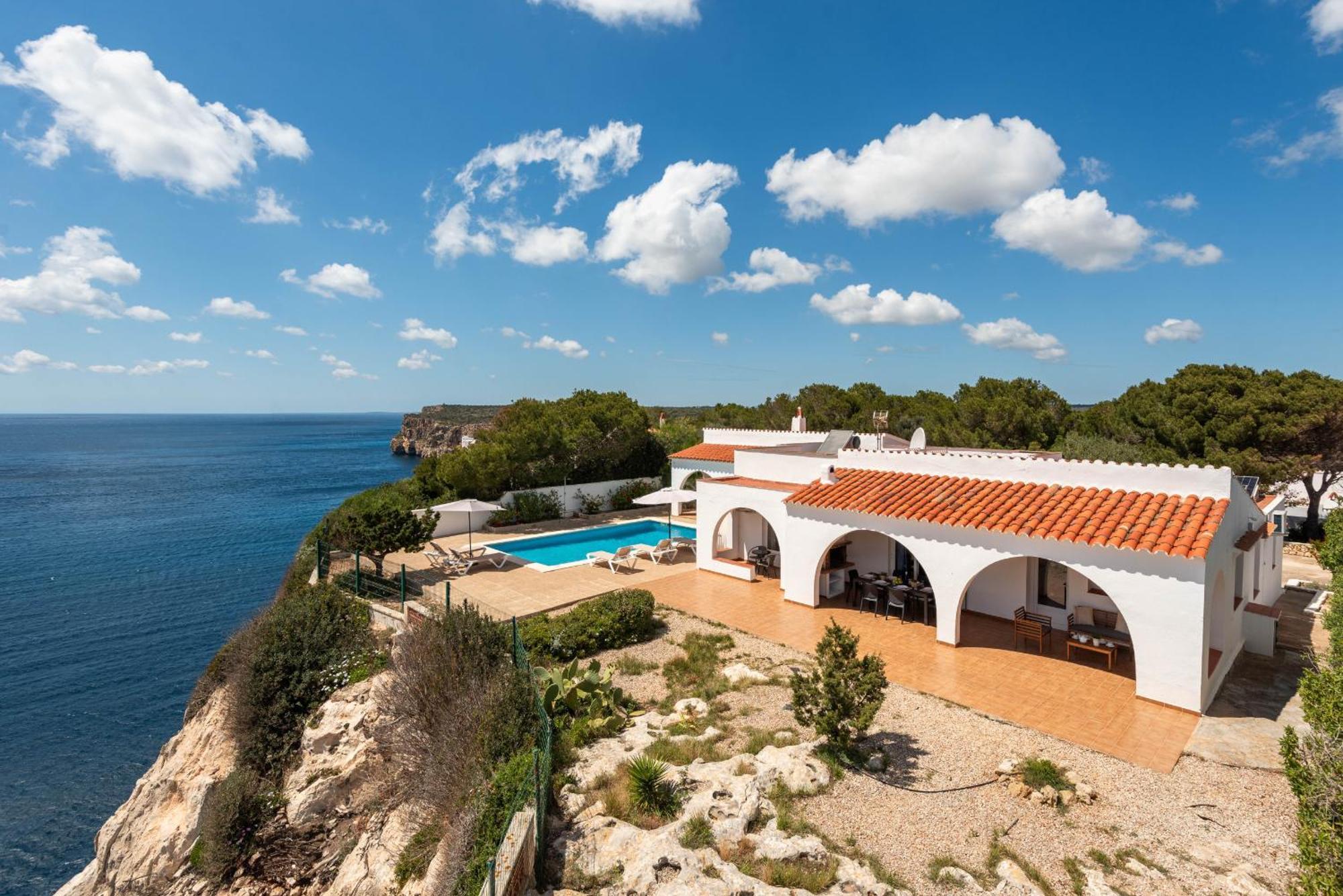 Villa Panorama Cala En Porter  Rum bild